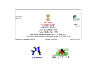 The Alquermold line of natural preservatives registered in India